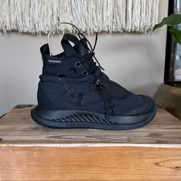 Chuck Taylor All Star Utility Explore Counter Climate High Triple Black Size 6 - Picture 10 of 16